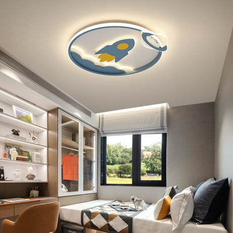 Orion Rocket Chandelier for Kids' Room