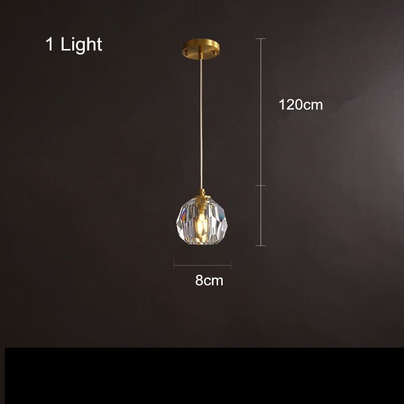 sophisticated crystal shade chandelier