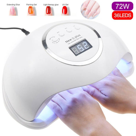 UV LED Nail Lamp 72W Fast Curing Design