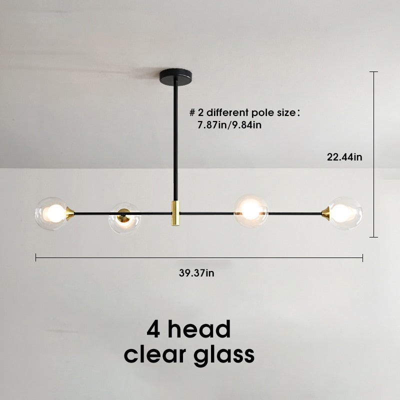 Lyra Glass Fixture – Iron Hardware Construction
