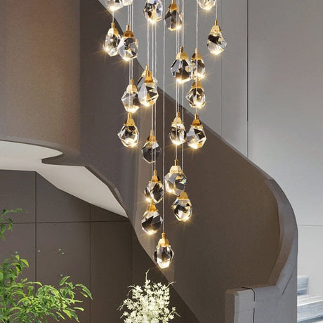 sparkling diamond arrangement led chandelier