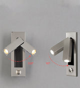 Space-saving wall light for bedroom