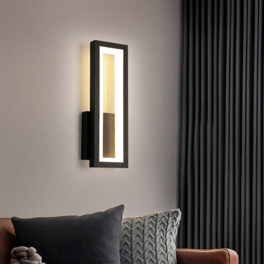 Corridor light fixture with warm glow