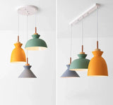 Metal Pendant Light – square painted design for modern home decor | OroDwell