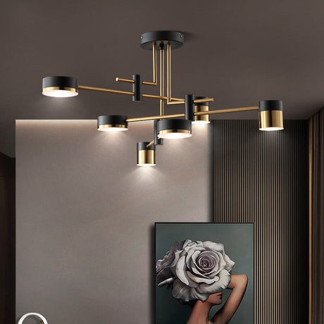 three color temperature led chandelier