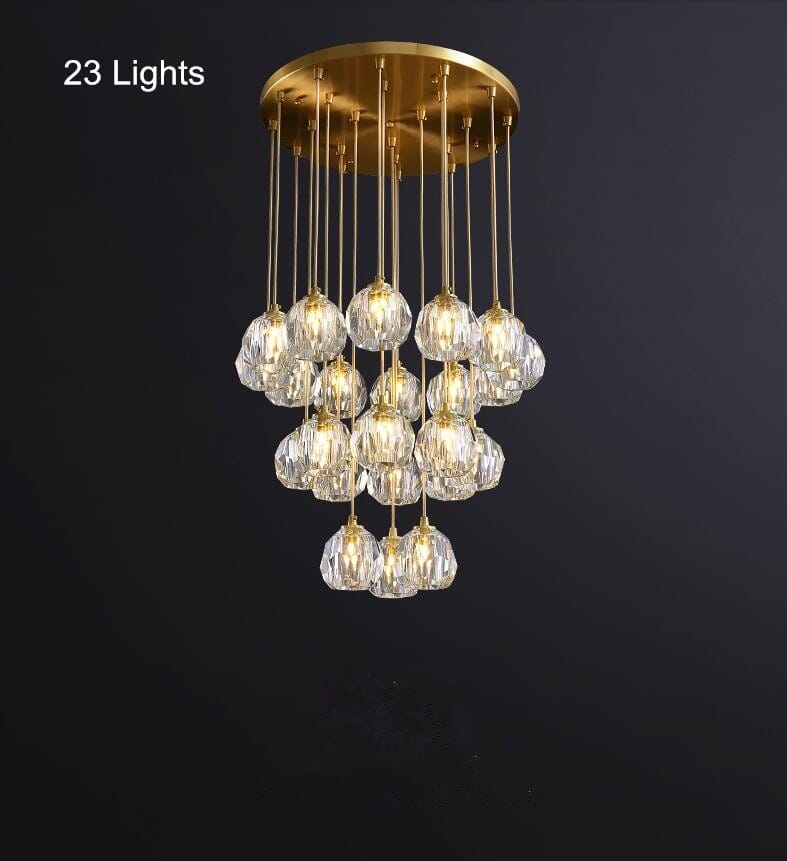 g9 base crystal chandelier for dining rooms