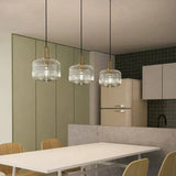 Glass Stone Pendant Lamp Warm Ambient Glow