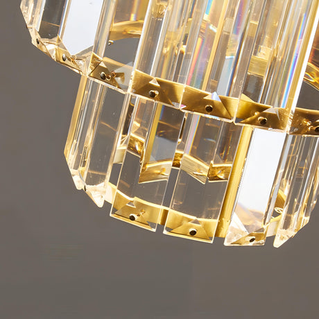 Crystal ceiling light for welcoming atmosphere