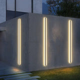 Exterior lighting fixture at night