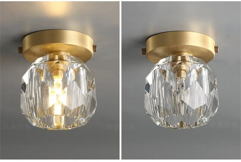 Crystal Wall Lamp Close Detail