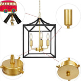 Black Chandelier Soft Ambient Glow Farmhouse Decor