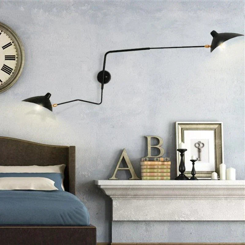 Mid-century wall light for reading nook