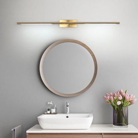 Bathroom lighting fixture close-up
