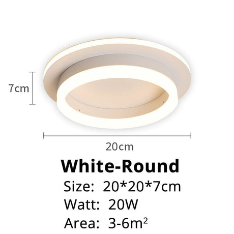 Shadeless Ceiling Lamp Light Distribution