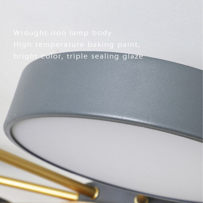 Luminax Chandelier - Minimalist Iron Frame Detail