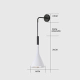 Aluminum wall light for cozy ambiance