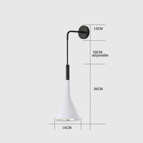 Aluminum wall light for cozy ambiance