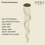Liora Chandelier for Duplex and Open Spaces