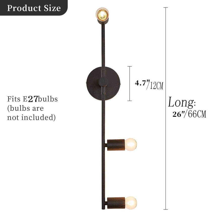 Eclectic wall lighting fixture