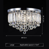Stainless Steel Crystal Chandelier Modern Design
