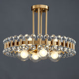 Crystal Chandelier Modern Round Silhouette Accent - OpalDwell