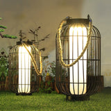 Portable lantern light for outdoor spaces