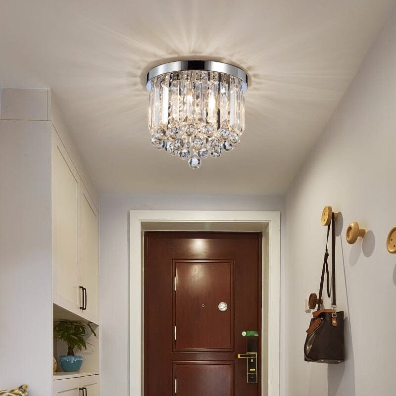 Compact Crystal Chandelier Elegant Centerpiece
