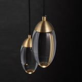 Auriga pendant light close-up crystal detail