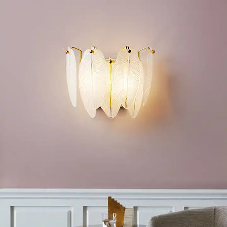 Industrial style crystal wall sconce