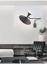 NovaSwing plug-in wall lamp close-up swing arm detail