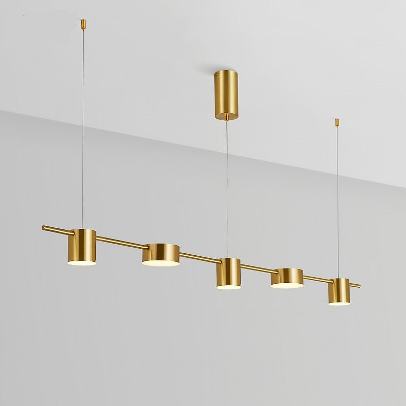 Gold and Black Acrylic Chandelier