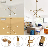 Iron Metal Glass Mini Chandelier for Hallway