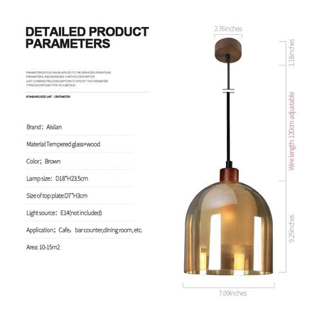 Warm glow pendant lamp for bedroom accent