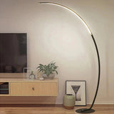 Lunara Arc LED Floor Lamp with RGB Remote Control