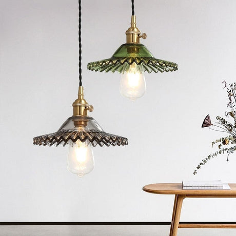 Woven glass pendant light for living room