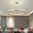 Alora Chandelier Black and Gold Painted Metal Finish