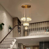 chandelier lit in dining room ambiance