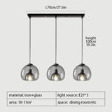 Glass Pendant Light with ambient lighting for office | OroDwell