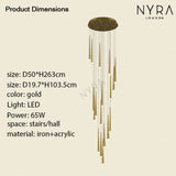 Liora Chandelier Semi-Flush Ceiling Installation