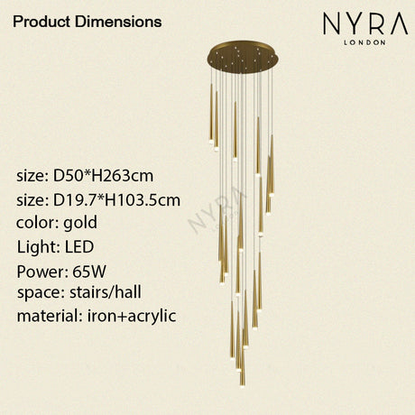 Liora Chandelier Semi-Flush Ceiling Installation