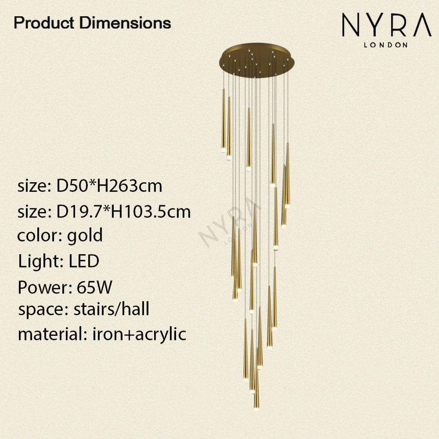 Liora Chandelier Semi-Flush Ceiling Installation