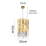 Crystal Chandelier Dining Room Ceiling Fixture Angle View