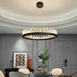 Crystal Chandelier Circle Shaped Design Living Room