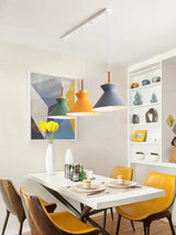 Metal Pendant Light – square painted design detail view – view 16 | OroDwell