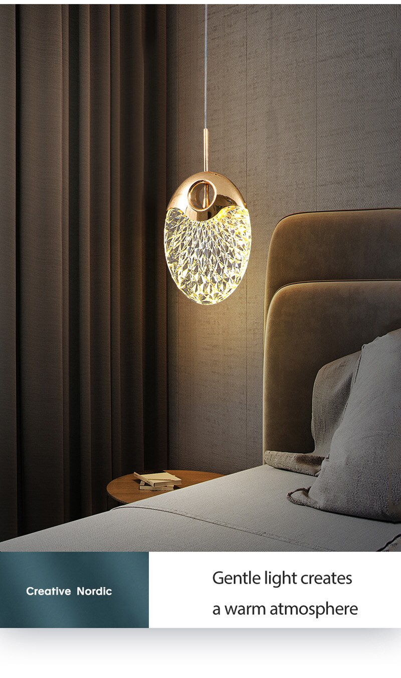 Aurelia Nordic Pendant Light Side Angle Perspective - OpalDwell