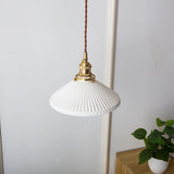 Liora White Ceramic Pendant Light Full Display