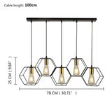 american retro style ceiling light fixture