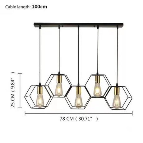 american retro style ceiling light fixture