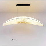 Fabric Chandelier with Iron Frame Detail