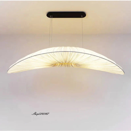 Fabric Chandelier with Iron Frame Detail
